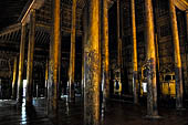 Myanmar - Mandalay, Shwenandaw Kyaung (the Golden Palace) a wonderful example of the Burmese unique teak architecture and wood-carving art. 